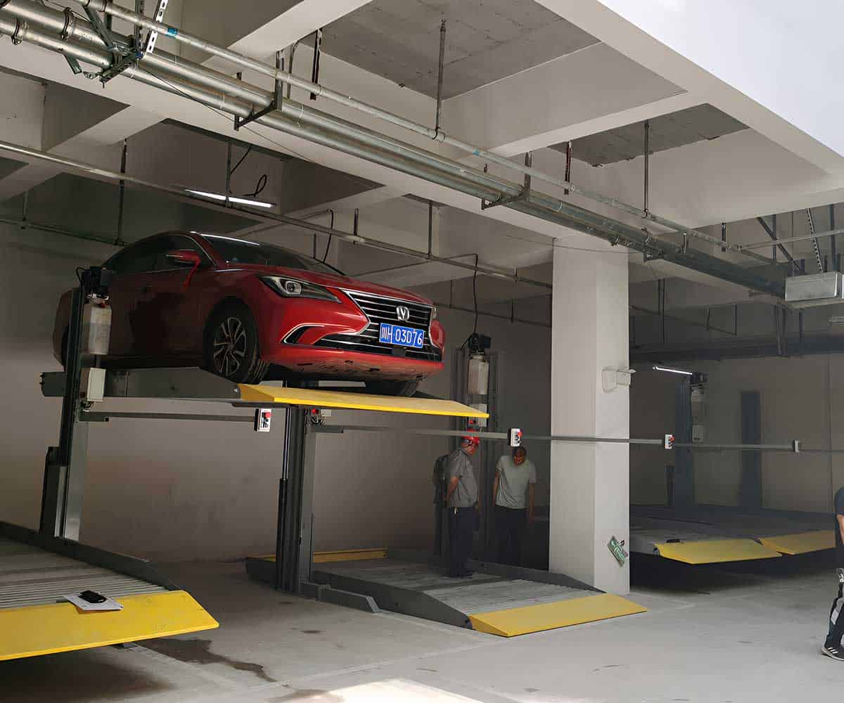 兩柱式立體停車(chē)設(shè)備限高探討